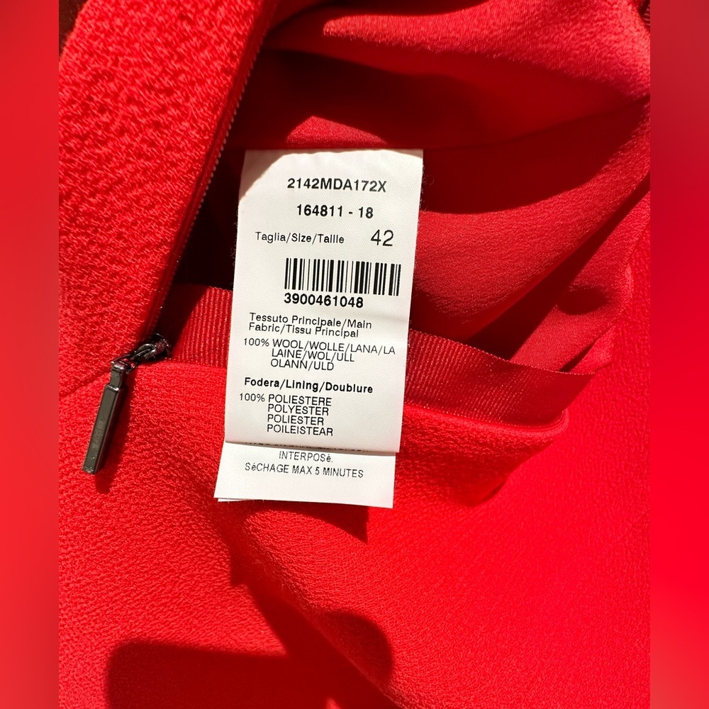 Stunning Red  Dress Italian Size 42. US size S.  MSGM valentines 💝 day - Picture 10 of 17